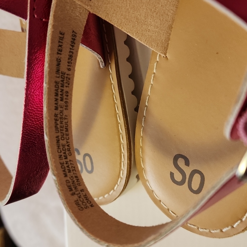 Girls SO Sandals Size 6 - Picture 6 of 13